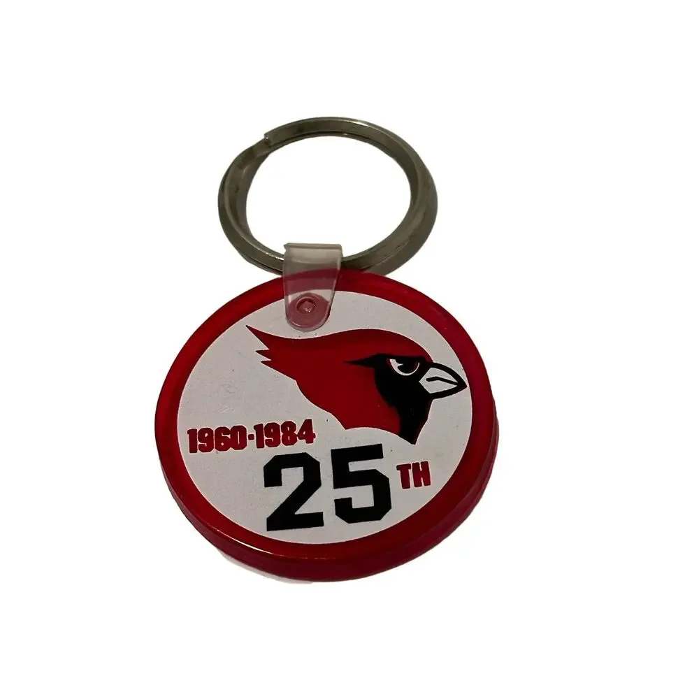 Vintage Cardinals 25th‎ Anniversary Keychain 1960-1984 Team Souvenir